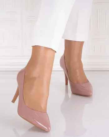 Pantofi eleganti Bej dama din Piele Ecologica Molnas