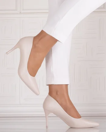 Pantofi eleganti Bej dama din Piele Ecologica Utama