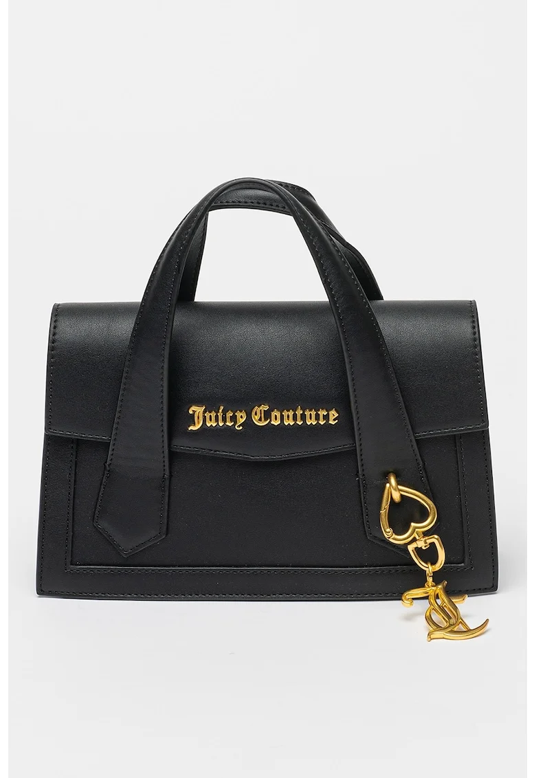 Geanta messenger din piele ecologica Lily, Negru