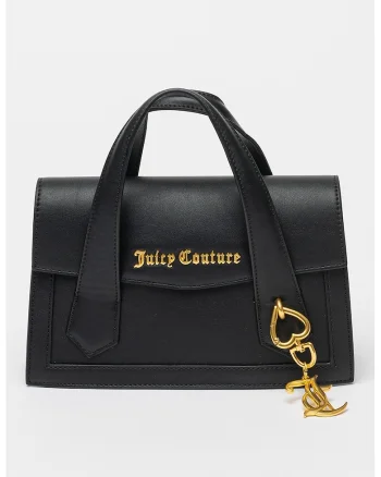 Geanta messenger din piele ecologica Lily, Negru
