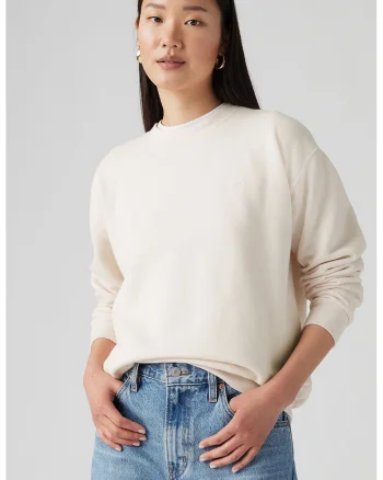 Bluza de trening lejera cu maneci cazute Everyday, Alb murdar