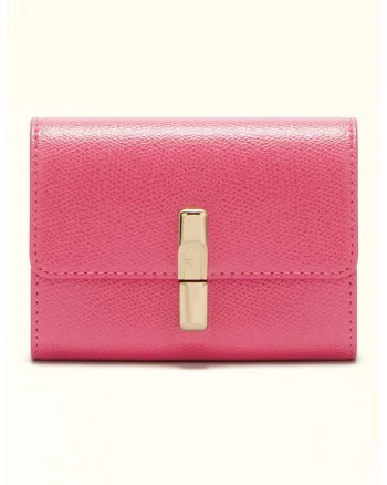 Portofel pliabil din piele Iride, Fucsia
