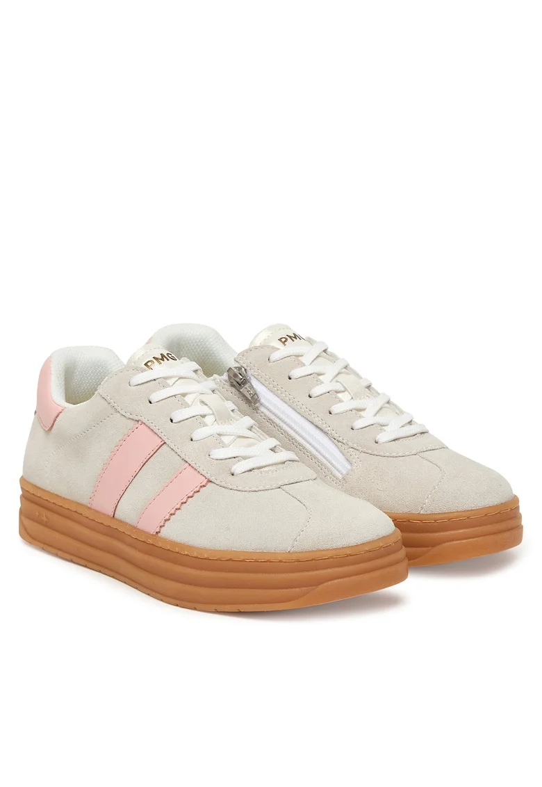 Adidasi Fete,  piele naturala, gri, Gri