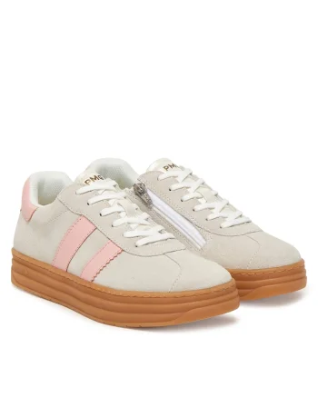Adidasi Fete,  piele naturala, gri, Gri