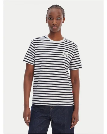 Tricou dama  dungi, Alb/Negru