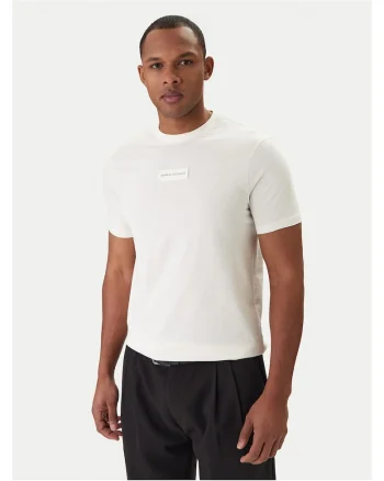 Tricou  pentru barbati, slim fit, ecru, Ecru