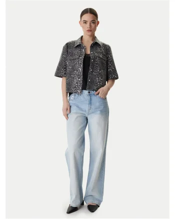 Camasa din denim, Gri