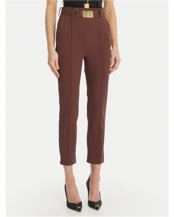 Pantaloni maro poliamida dama, Maro