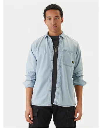 Camasa  din denim, Albastru deschis/Albastru