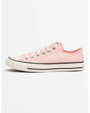Tenisi unisex Chuck Taylor All Star din material textil, Roz pastel