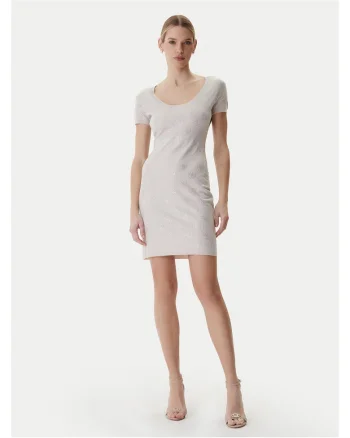 Rochie tricotată  bej, Bej