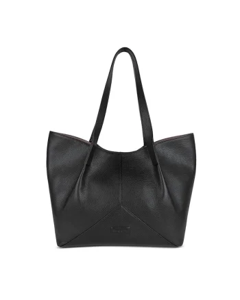 Geanta Dama tip Shopper  din Piele Naturala, 494614, Negru