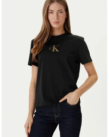 Tricou cu imprimeu logo, Negru, Negru