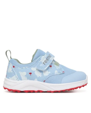 Pantofi copii,  sneakers, velcro, albastru, material sintetic si textil