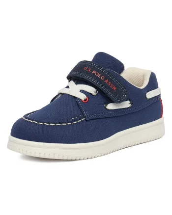 Pantofi copii,  bleumarin, material textil, sistem inchidere Velcro