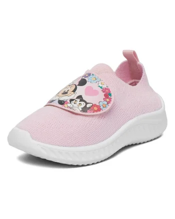 Pantofi copii,  material textil, roz, sistem inchidere velcro