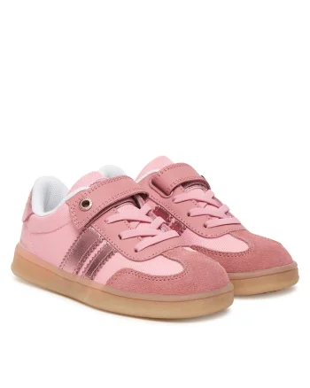 Pantofi copii,  piele naturala, roz, sistem inchidere Velcro