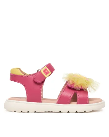 Sandale Fete,  piele naturala, roz, 27 EU,