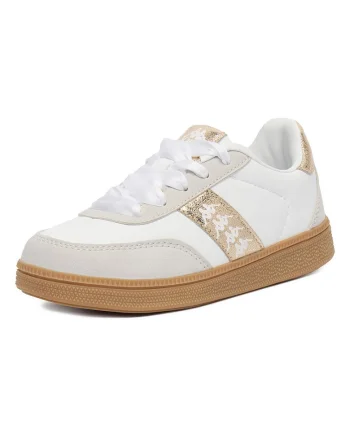 Pantofi copii,  sneakers, confort, alb, textil