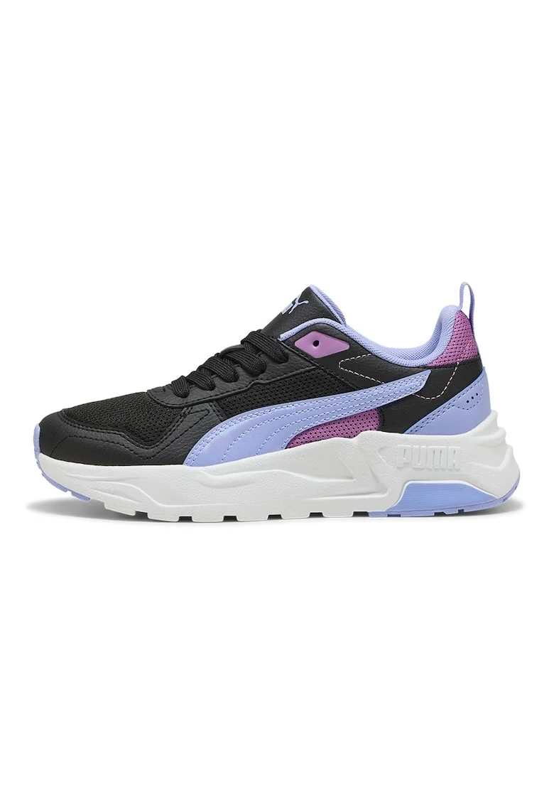 Pantofi sport Trinity 2 LT Jelly Heaven Jr cu sireturi, Negru/Albastru lavanda