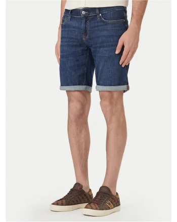 Pantaloni scurti din denim Barbati,  Albastru, Bumbac