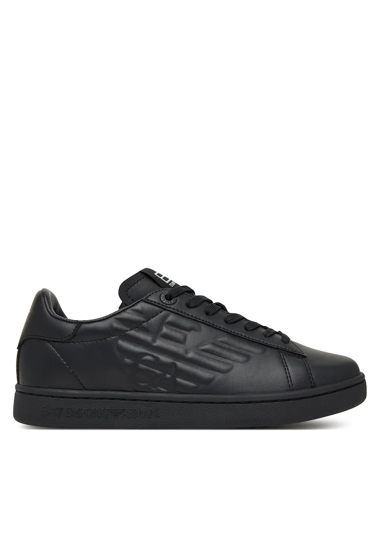 Tenisi unisex  Emporio Armani, piele naturala, negru