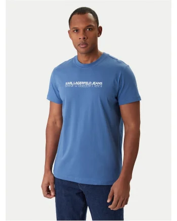 Tricou Barbati,  Bumbac, Albastru