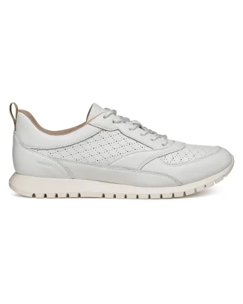 Tenisi dama,  piele naturala, alb, textil
