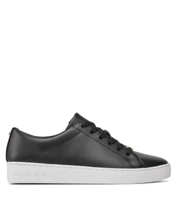 Tenisi dama,  piele naturala, negru, talpa plata,