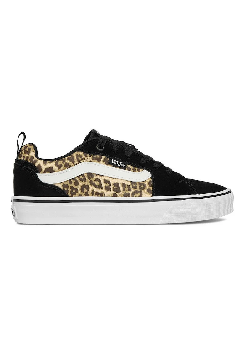 Tenisi dama,  piele naturala, negru, animal print