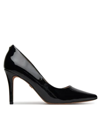 Pantofi dama,  stiletto, negru, material sintetic