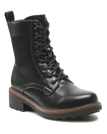 Ghete dama,  piele ecologica, negru, 36 EU,