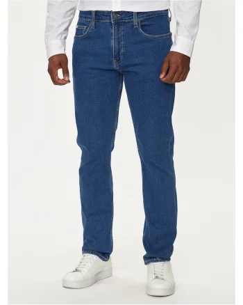 Blugi barbati,  slim fit, bleumarin, bumbac - 648975, Bleumarin