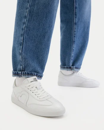 Tenisi dama,  piele naturala, alb, confortabil, elegant