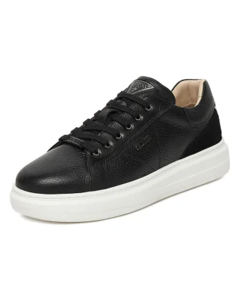Pantofi copii,  sneakers, piele naturala, negru, pentru baieti