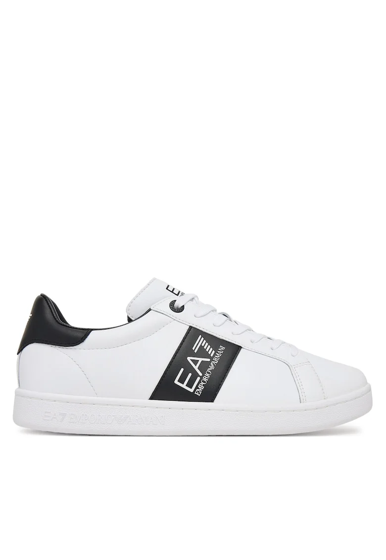Tenisi barbati,  Emporio Armani, piele naturala, alb