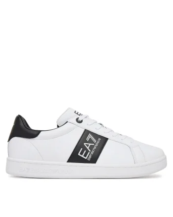 Tenisi barbati,  Emporio Armani, piele naturala, alb