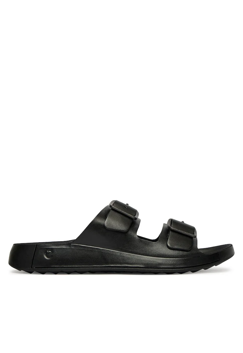 Papuci barbati,  piele naturala, culoare negru