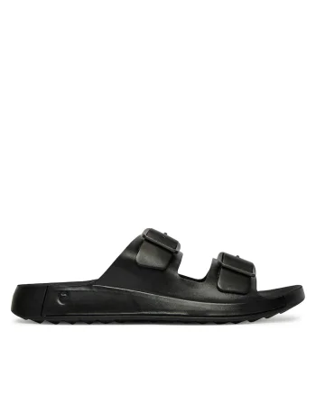 Papuci barbati,  piele naturala, culoare negru