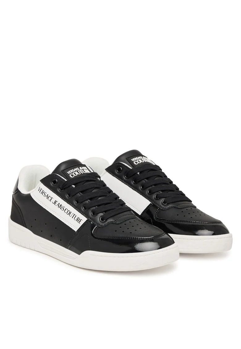 Tenisi barbati,  piele naturala, negru, design minimalist
