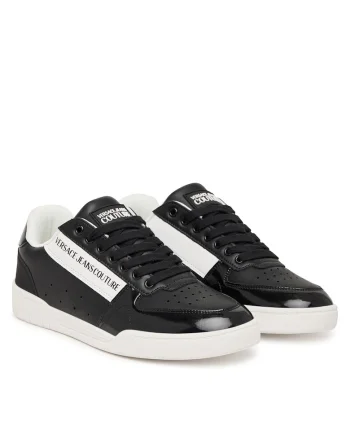 Tenisi barbati,  piele naturala, negru, design minimalist