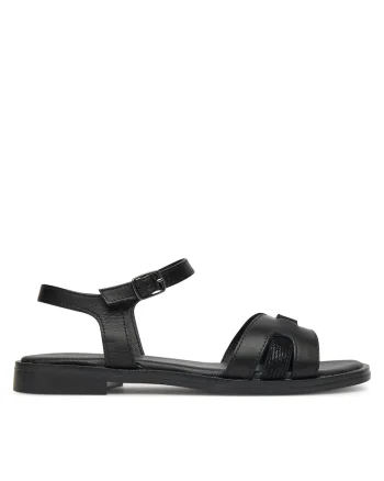 Sandale dama,  piele naturala, negru,