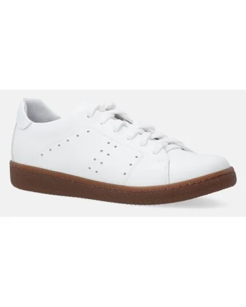 Pantofi sport din piele cu perforatii laterale