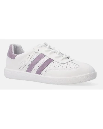 Pantofi sport din piele cu accente violet