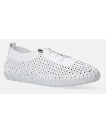 Pantofi sport din piele cu aspect impletit
