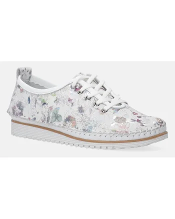 Pantofi sport din piele nubuc cu imprimeu floral