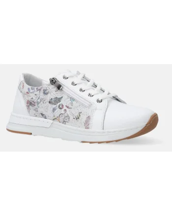Pantofi sport din piele naturala cu imprimeu lateral