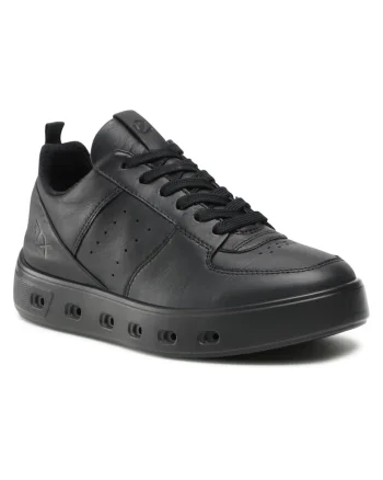 Tenisi dama,  piele naturala, impermeabili, confortabili, negru, Negru