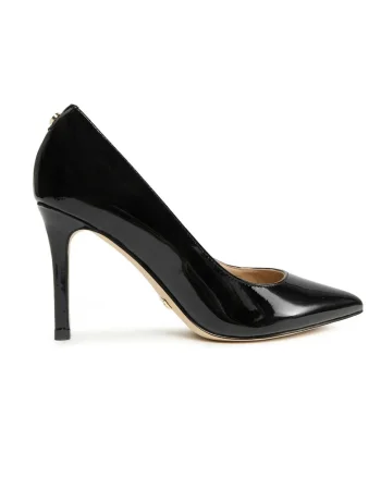 Pantofi stiletto  de piele FL7D13, Negru