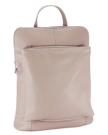 Rucsac roz din piele naturala 2 in1 negru 1441 123